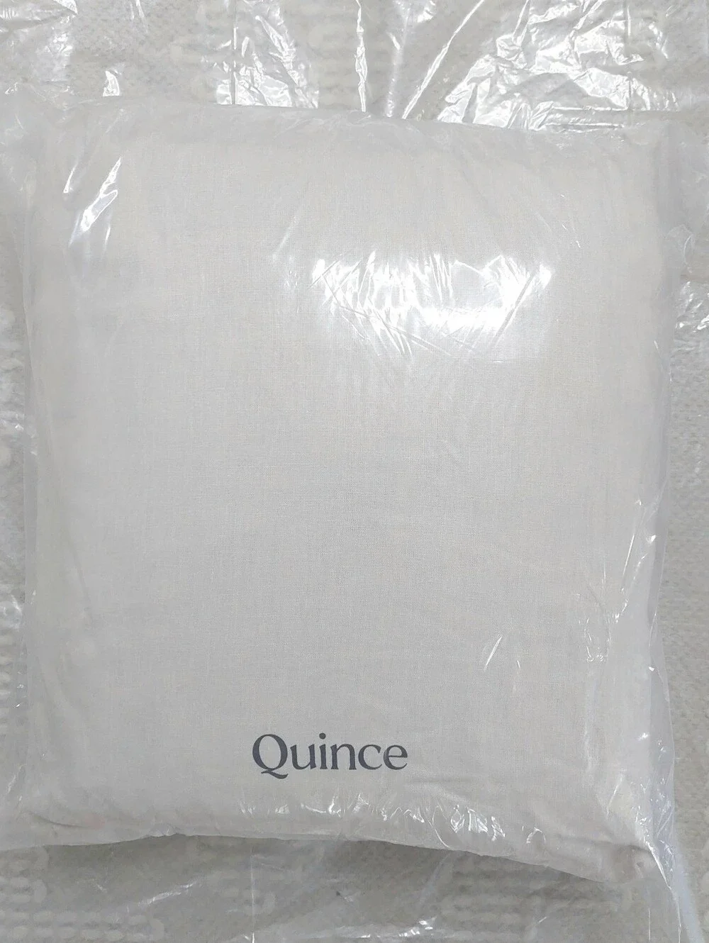 NWOT Quince European Linen Flange Sand Duvet Cover & 2 Shams! Full/ Queen(823)